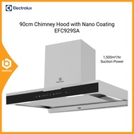 Electrolux 90cm Stainless Steel Chimney Hood with Nano Coating Suction Power ECC9292SS EFC929SA Cero