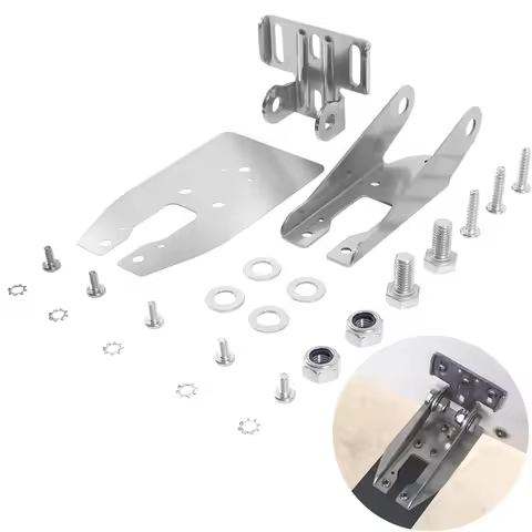 010-12006-11 Heavy Duty Transducer Mount Bracket, with Spray Sheild Compatible with Garmin Echo, ech