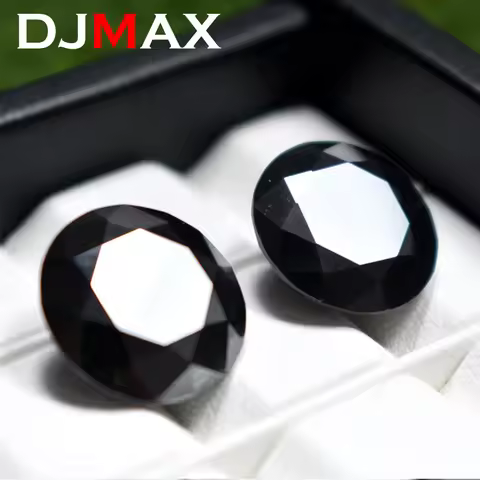 Black Moissanite 0.7-20mm Wholesale 1CT Small Size Loose Stones 0.1-30ct Lab Grown Moissanite Diamon