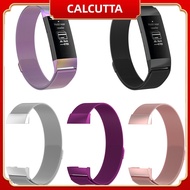 CAL_Magnetic Stainless Steel Replacement Bracelet Band Strap for Fitbit Charge 3