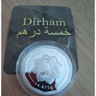 Public silver 5 Dirham perak investment 14.785 gram
