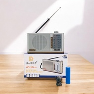 ĐÀI RADIO FM/AM DAICAT DC-82 NGHE RADIO USB THẺ NHỚ BLUETOOTH