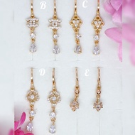 Gem earrings. Ax-01 xuping gold plated gem AX-01