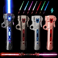 4 Pack Light Sabers for Kids, RGB 7 Colors Retractable Light Up Saber with FX Sound, 3 Modes Recharg