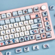 Lilo&Stitch MOA Profile 130 Keys PBT Dye Sublimation Keycaps Round Cartoon Disney for AULA F75 F99 R