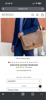 (美國製) 超低價 Waterfield leather messenger (not tumi ted baker peak design)