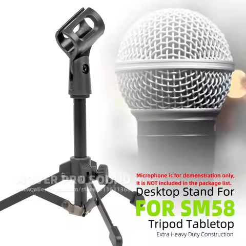 SnapVox Compatible With Shure SM58 SM58S SM58LC SM 58 S 58S Microphone Stand Table Hold Desktop Mic 