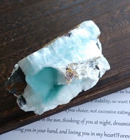 Blue Aragonite 雲南產地  藍文石 藍霰石 天然礦石 原礦