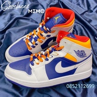 Jordan Layout Shoe Laces Mixed Blue White Yellow - AF1 AJ1 Laces