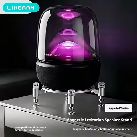 Compatible with Harman Kardon Aura Studio 3/4/5 Magnetic Levitation desktop Stand (Speaker Not Inclu