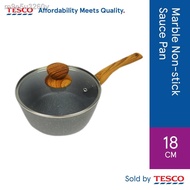 -new~❅TESCO MARBLE NON STICK SAUCEPAN 18CM WITH LID