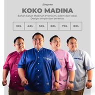 KEMEJA Al Fatih Kemja Men'skoko jumbo size 4xl 5xl 6xl 7xl 8xl muslim shirt BIG size over size plus 