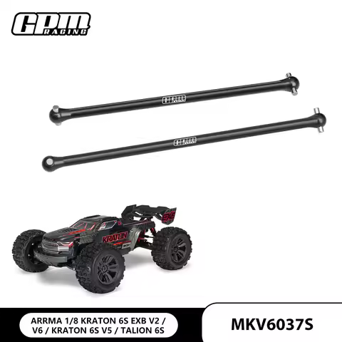 GPM 4140 Carbon Steel Center Front And Rear Cvd Driveshaft For ARRMA 1/8 KRATON 6S V6 EXB