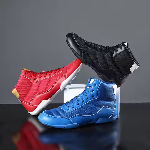 New Wrestling Shoes 3-Color Men's Boxing Shoes Sports Shoes Men's Sports Gear Gym And Outdoor Shoes 