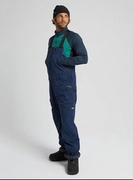 【全新】Burton Men's Reserve 2L Bib Pants Dress Blue (Short) 滑雪單板褲 (中碼) 30.5-inch inseam (順豐包郵)