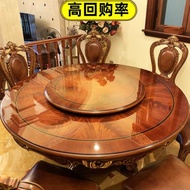 家具圓桌餐桌貼膜耐高溫保護防燙透明大理石臺面加厚防水晶啞光膜