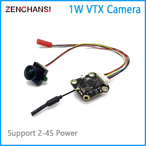 Over 5km fpv suit 5.8G 48CH 1000mW adjustable Wireless AV Transmitter and Starlight CMOS 1000TVL FPV