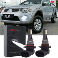 หลอดไฟหน้าตัดหมอก LED สีขาว 6000K 12V-24V ชุด 2 ชิ้น Mitsubishi Triton (Mk1) 4th Gen (2010 -2015) (ไ