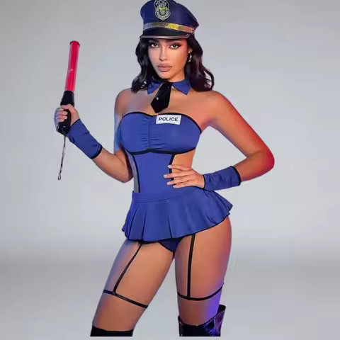 Tornova Erotic Policewoman Flirt Game Role Playing Uniform Body Shaping Pure Desire Women Seductive 