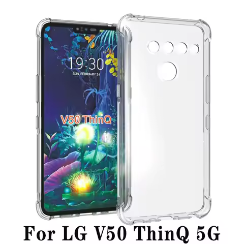 For LG V50 ThinQ Case Air Cushion Shockproof Airbag Silicone TPU Soft Back Cover Phone Case for LG V