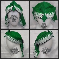 COD...!!! Iket Sunda Motif Banyuwangi/Jawa Timuran - Warna Hijau - Ukuran All Size (Bisa Untuk Anak 