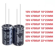 10V 16V 25V 35V 50V 63V In-line Aluminum Electrolytic Capacitor 10V4700UF 16V4700UF 25V4700UF 35V470
