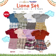 Littledyra Tiedye Short Shirt SET SKORT Short Shirt SET FASHION Clothes For Girls 1-5 Years