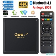 New Smart TV Q96 L2 WiFi 2.4G/5G Android 11.1 Portable Home Theater HD 4K Smart TV 16GB 256GB Live C