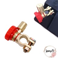 JONY Battery Terminal Link Switch Universal Battery Isolator Quick Cut- Rotatable Disconnect Isolato