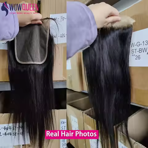 Straight 5x5 6x6 Transparent Swiss Lace Closure 100% Brazilian Human Hair Natural Hairline Lace Clos