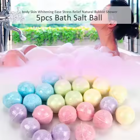 Bath Pack Gift Set Bath Salt Balls Essential Oil Bath s for Moisturizing Skin Fizzy Spa Bath Bubble 