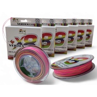 STRIKE2 VERTEX838 100% PE FIBER MULTICOLOUR X8 BRAIDED FISHING LINE 300M