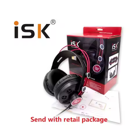 ISK HP-580 Semi-Open Dynamic Stereo Monitor Headphone with Autoregulable Headband for Watching Movie