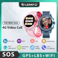 LEMFO 4G Kids Smart Watch 2023 Video Call Baby Smartwatch GPS WIFI LBS Watch For Children IPX7 Waterproof 500Mah Big Battery