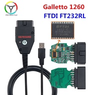 10pcs Galletto 1260 FTDI FT232RQ RL EOBD ECU Programmer Read Write Car ECU Flasher Works For Multi-C
