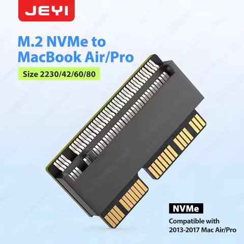 JEYI M.2 NVME MacBook SSD Convert Adapter for Upgraded MacBook Air Pro Retina Mid 2013-2017, for A14