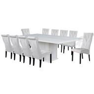 Marble Dining Set 1+10/ Marble Dining Table/ Meja Makan 10 Kerusi/ Meja Makan Marble/ Meja Makan Set