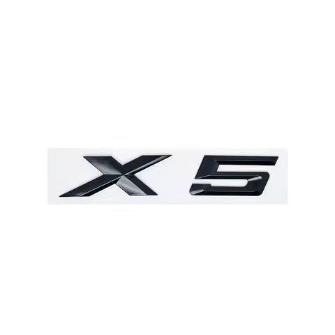 3D ABS Glossy Black SDrive Alphanumeric Emblem Sticker for BMW X1 X2 X3 X4 X5 X6 X7 & GT - 18i 20i 2