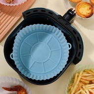 Airfryer Silicone Basket Reusable Oven Baking Tray Silicone Mold for Air Fryer Pizza Fried Chicken Basket Air Fryer Accessories