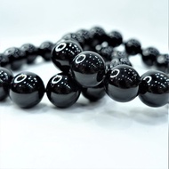 0506 黑玛瑙 Black Onyx (辟邪 防煞 防小人 Avoid Bad Luck) Black Agate 黑玛瑙手链 Black Onyx Bracelet 天然水晶手链 Natural 