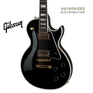 GIBSON LES PAUL CUSTOM ELECTRIC GUITAR WITH EBONY FINGERBOARD - EBONY / ALPINE WHITE