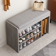 Entryway Shoe Bench with Integrated Shoe Rack, Shoe Cabinet, Long Bench, Sitting Bench for Shoes, En