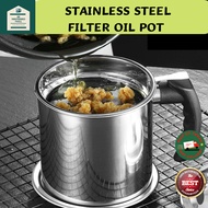 Stainless Steel Household Oil Filter Pot Lard Strainer Tank Container Jug Can Kitchen Cooking Tool