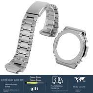 AQLKY อุปกรณ์เสริมสำหรับนาฬิกา Casio GA-2100 G-SHOCK สแตนเลสสายเหล็กกล่องโลหะ GA2100 GA2110 GA-B2100