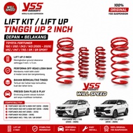 SPRING yss LIFT KIT LIFT UP HEIGHT UP 2" FRONT REAR FORTUNER VRZ VNT GR TRD GR 1GD 2GD 2KD 1KD