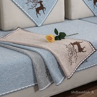 🚓Sofa Cover Towel Linen Sofa Cushion Four Seasons Universal Cotton Linen Fabric Sofa Cover Cloth Simple Sofa Towel Seat