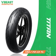 Beast Tire Titan S32 140/60-13 TL Tubeless Motorcycle Tires Maximum safety with maximum performance