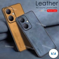 KK Vivo Y78 5G 2023 Leather Texture Phone Case Sheepskin Leather Phone Case For Vivo Y78 5G Y78 5G V