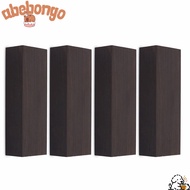 ABEBONGONY 4PCS Ebony Wood Lumber, 12cm x 4cm x 2.5cm(4.72 * 1.57 * 0.98in） Ebony Color Ebony Handle