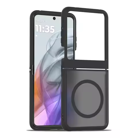 funda For Motorola MOTO Razr 50,Razr 2024,Razr 60,Razr 2025 Case ELVEV Magnetic Anti-fingerprint Mat